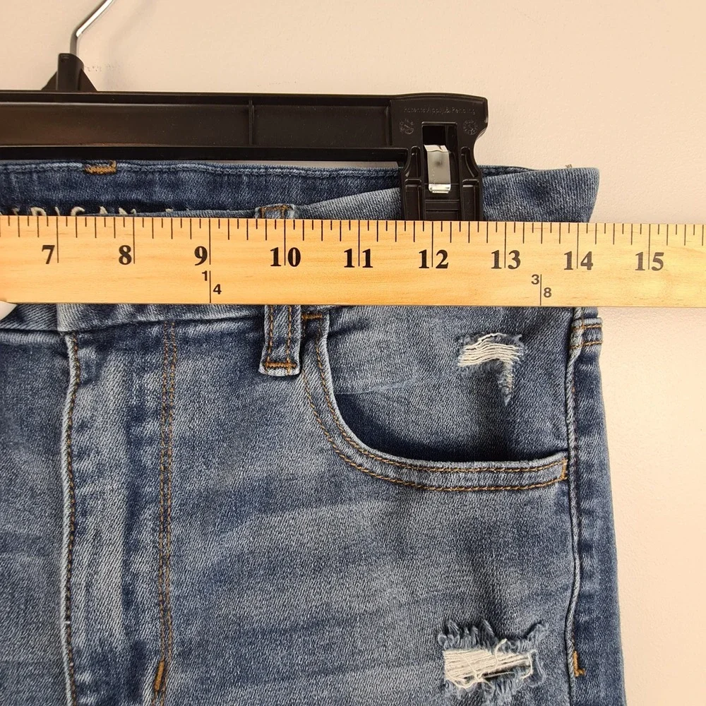 American‎ Eagle Curvy Super Hi-Rise Jegging 10 X-Short Distressed Blue Jeans